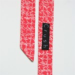 CORAL SCRIBBLE PRINT SKINNY-SOLD OUT - Image 2