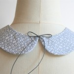 GREY LOOPS PRINT ROUND COLLAR - last one remaining - Image 2