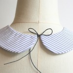 PIN STRIPE ROUND COLLAR - last one remaining - Image 2