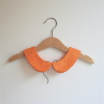 ORANGE SKETCH PRINT ROUND COLLAR -last one remaining - Image 3