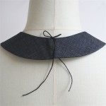 CHARCOAL SKETCH PRINT FLAT COLLAR - last one remaining - Image 2