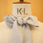 BOWORTHY - SCARF TIE IN PIN STRIPE - Image 6