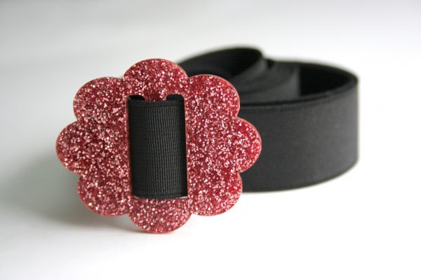 GLITTER CLOUD BELT - PINK