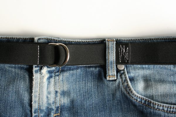 Embroidered Belt Black