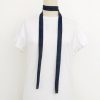 LEXI - DEEP BLUE DENIM- EXTRA LONG SKINNY SCARF TIE - Image 3