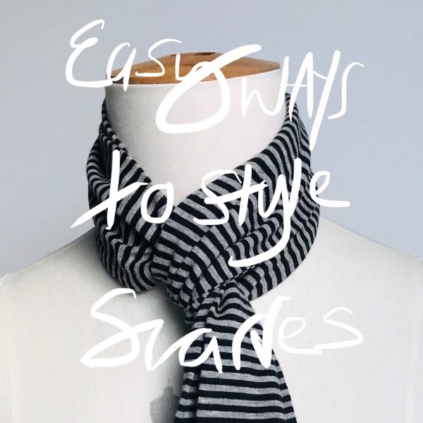 GLORIA SCARF - STRIPE JERSEY