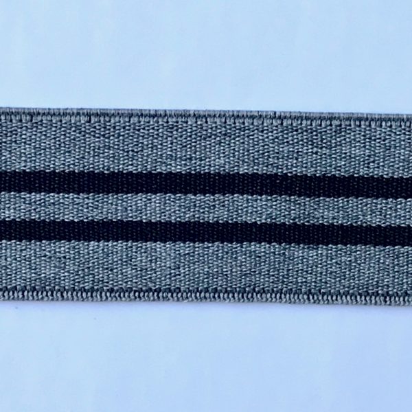 ESSENTIAL BELT - GREY AND BLACK STRIPE