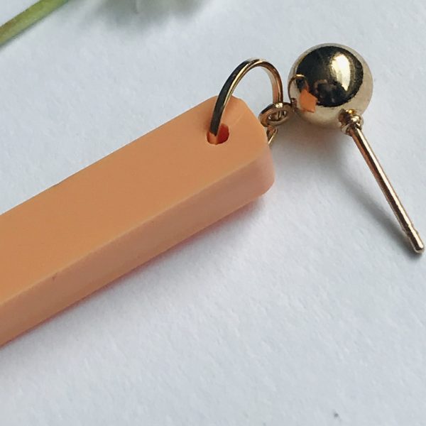 MARGOT - CHUNKY CORAL STEM STUD