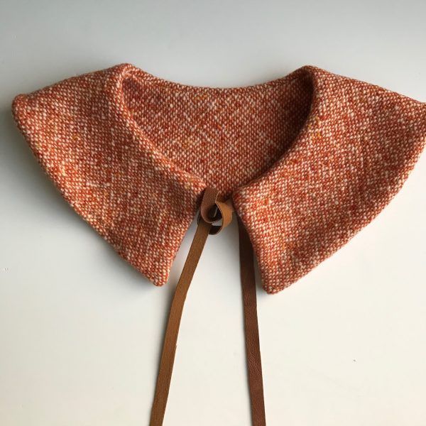 Orange Tweed Big Collar