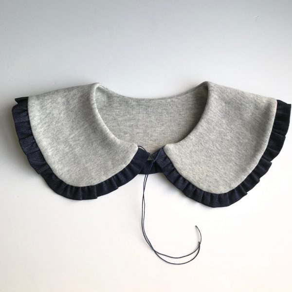 Jersey and denim Big Collar