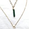 NEW - STEM NECKLACE - 18" GOLD NECKLACE WITH STEM CHARM - Image 7